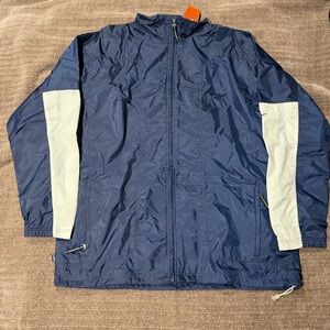 Nike Men's Blue and White Windbreaker